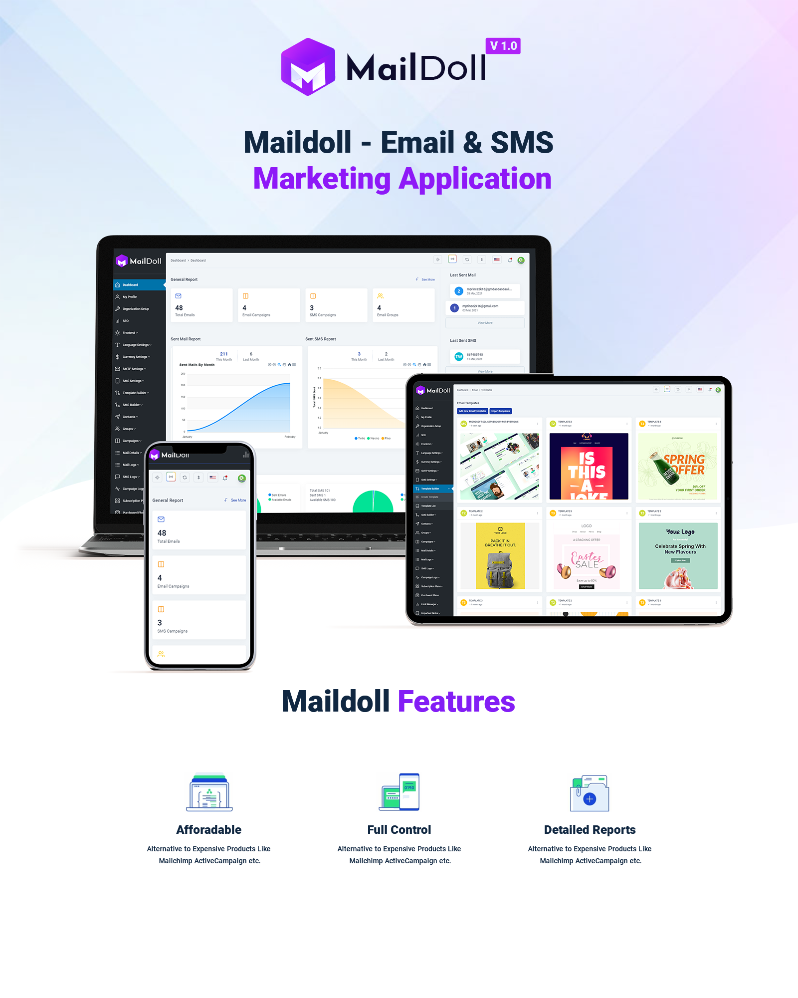 Maildoll - Email Marketing Application - A SAAS Based Email Marketing Software