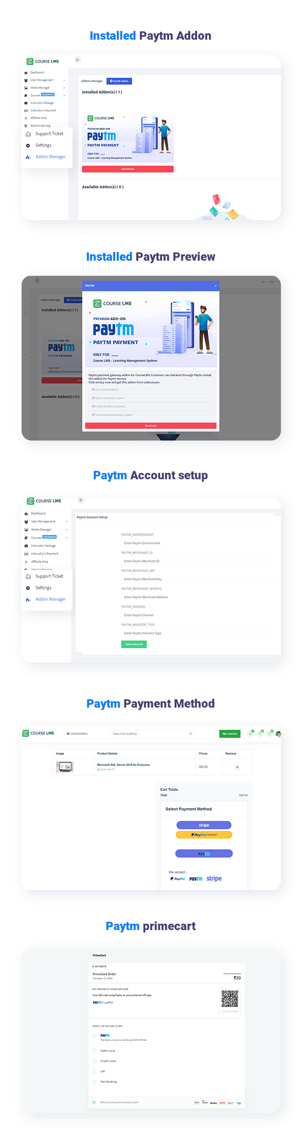 Course LMS Paytm Addon - 1