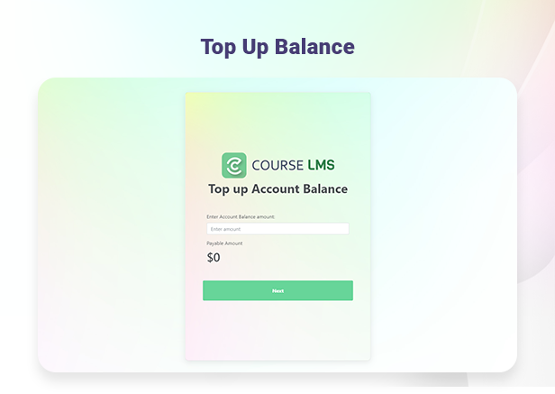 Course LMS Student Wallet addon