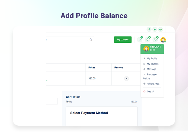 Course LMS Student Wallet addon